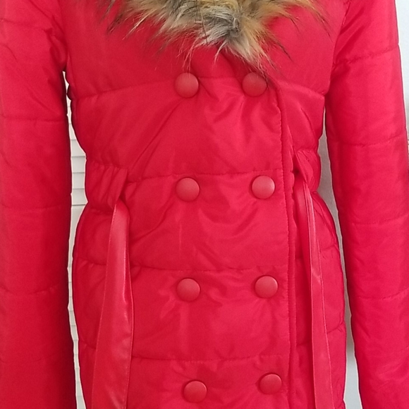 Fall/ Winter Red Puffer Jacket - Picture 3 of 15